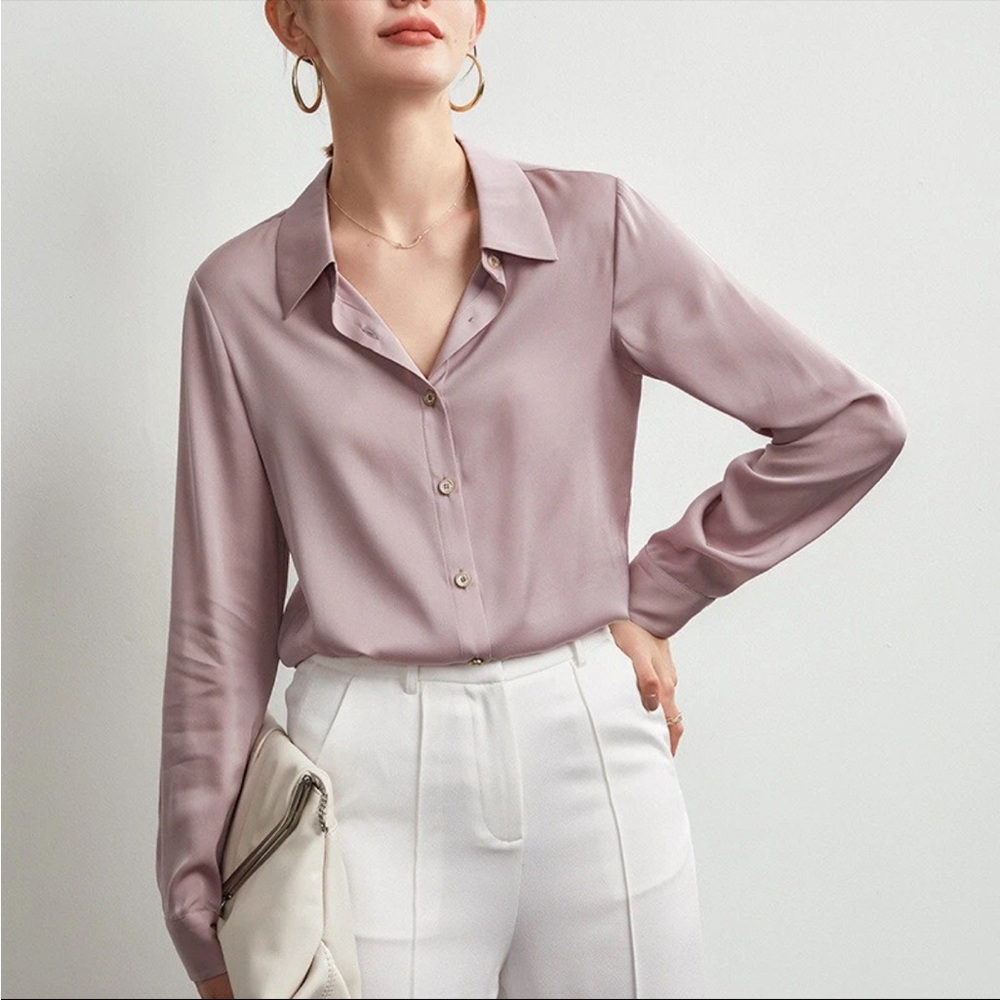 Express Light Purple Button Down Shirt
